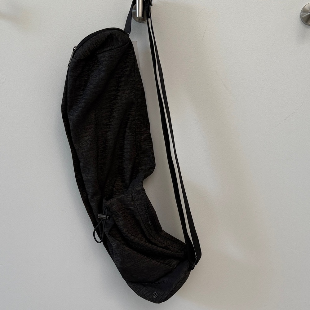 Lululemon Yoga Mat Black Sling Bag